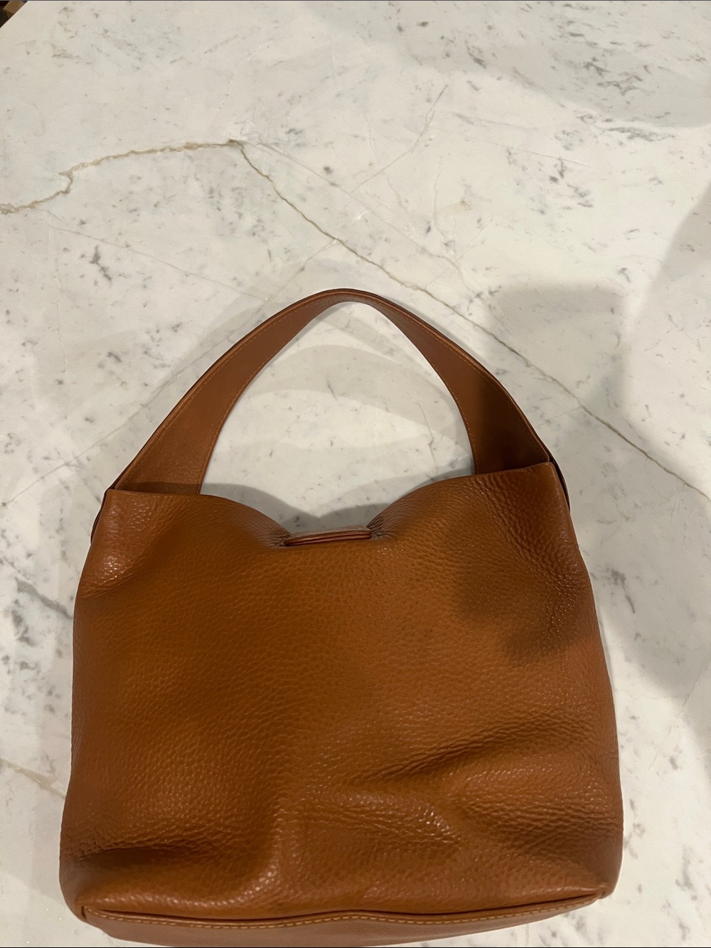 Dooney & Bourke Genuine Leather Annalisa Lock Sac Camel Handbag - Picture 6 of 10